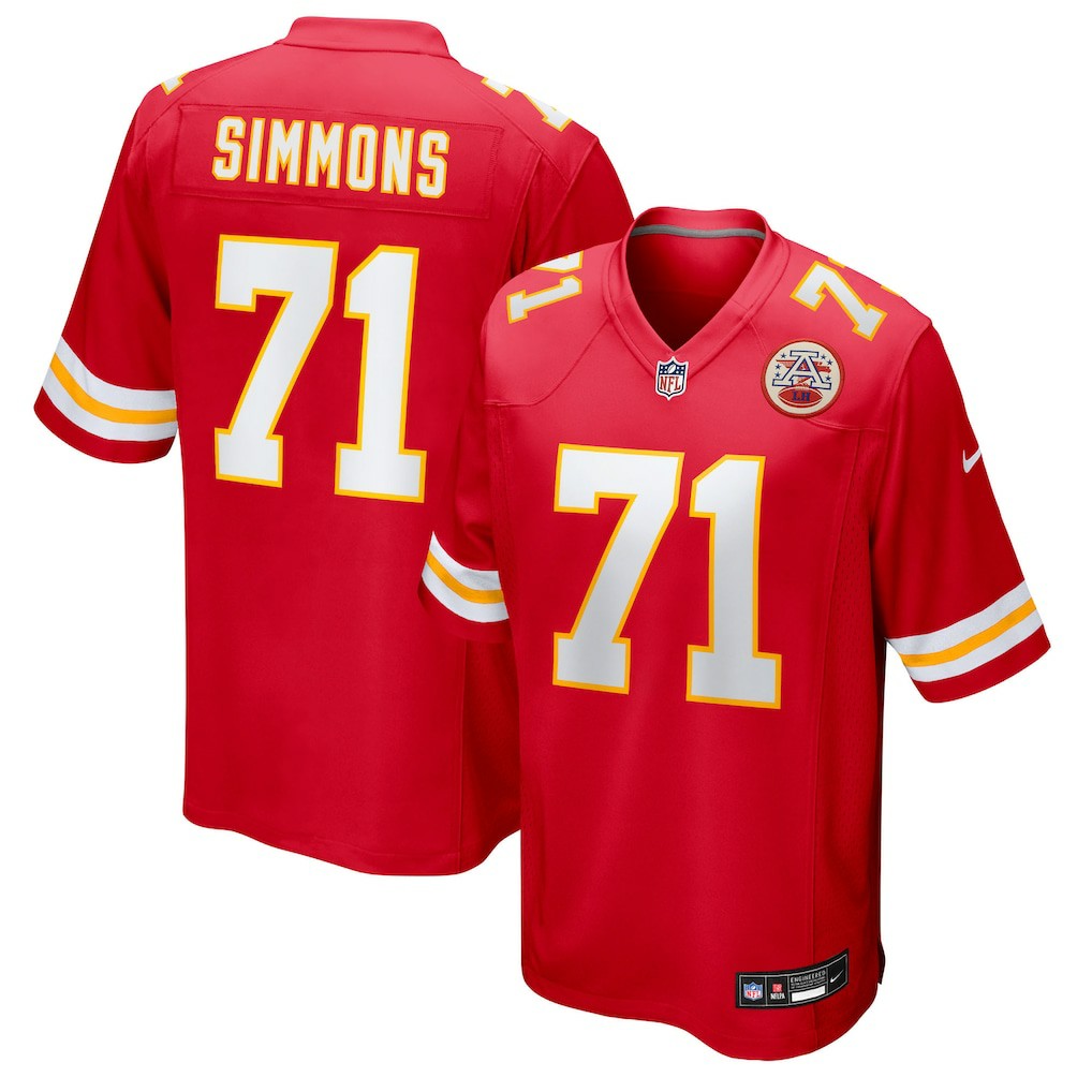 Josh Simmons Kansas City Chiefs Team Game Jersey Red | Nike for Sale