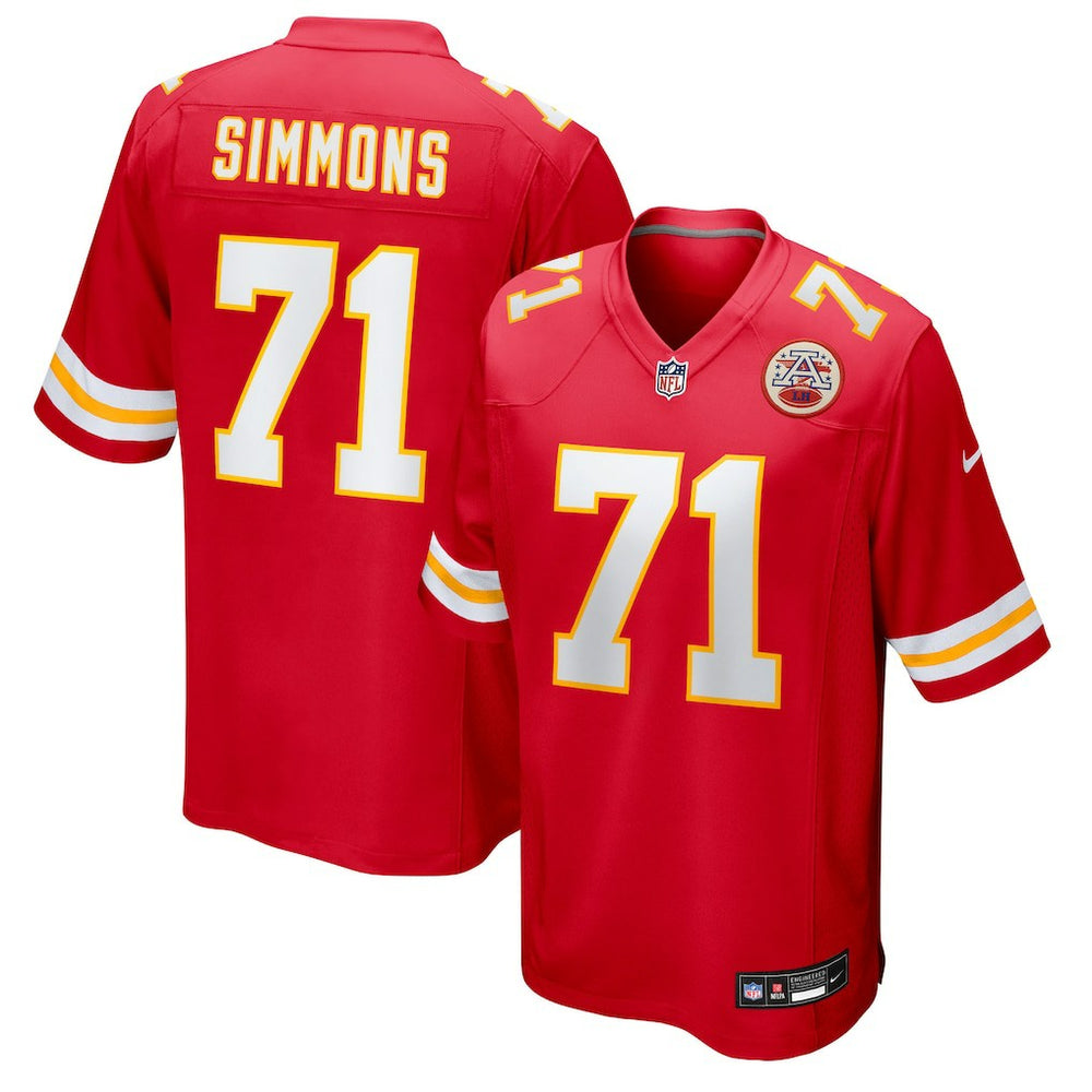 Josh Simmons Kansas City Chiefs Team Game Jersey Red | Nike for Sale