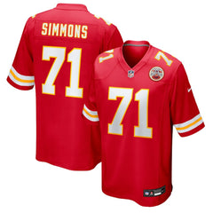 Josh Simmons Kansas City Chiefs Team Game Jersey Red | Nike for Sale