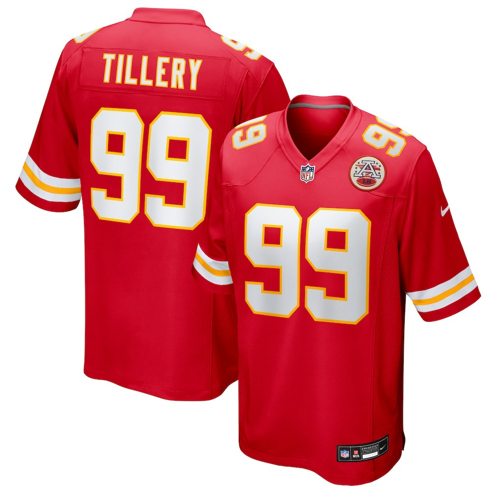 Jerry Tillery Kansas City Chiefs Team Game Jersey Red | Nike for Sale