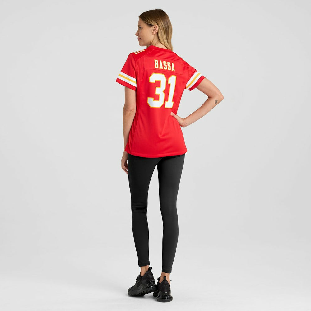 Jeffrey Bassa Kansas City Chiefs Women's Team Game Jersey Red | Nike for Sale
