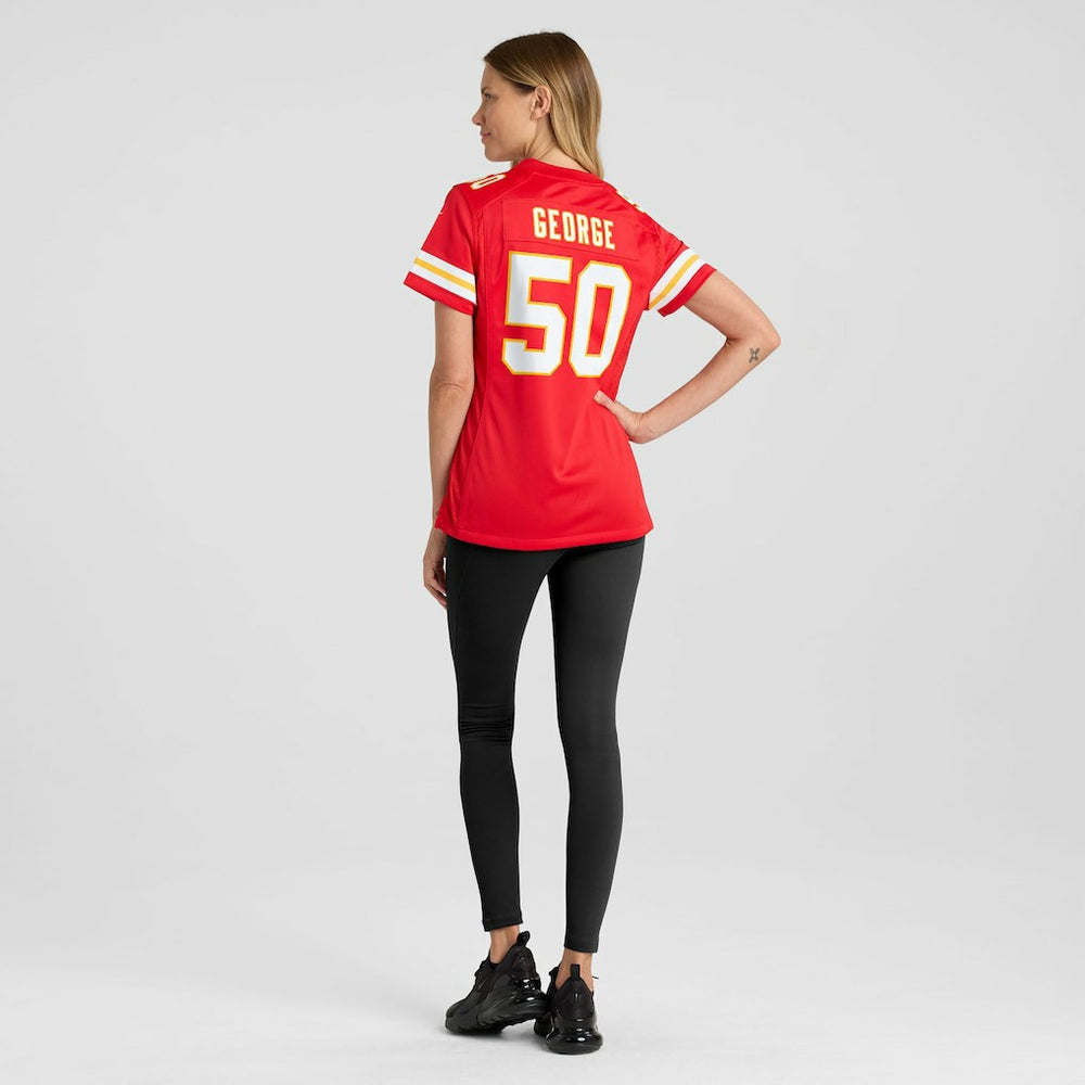 Brandon George Kansas City Chiefs Women's Team Game Jersey Red | Nike for Sale