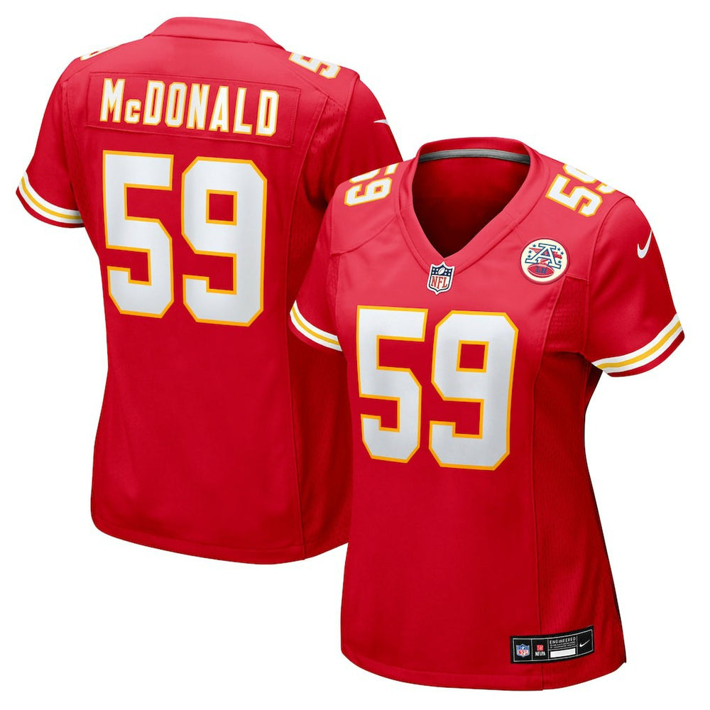 Cooper McDonald Kansas City Chiefs Women's Team Game Jersey Red | Nike for Sale