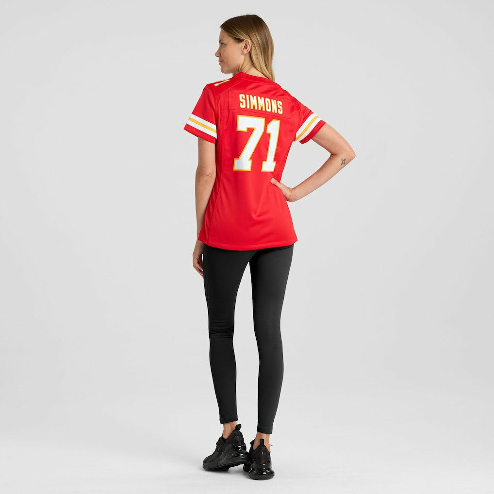 Josh Simmons Kansas City Chiefs Women's Team Game Jersey Red | Nike for Sale