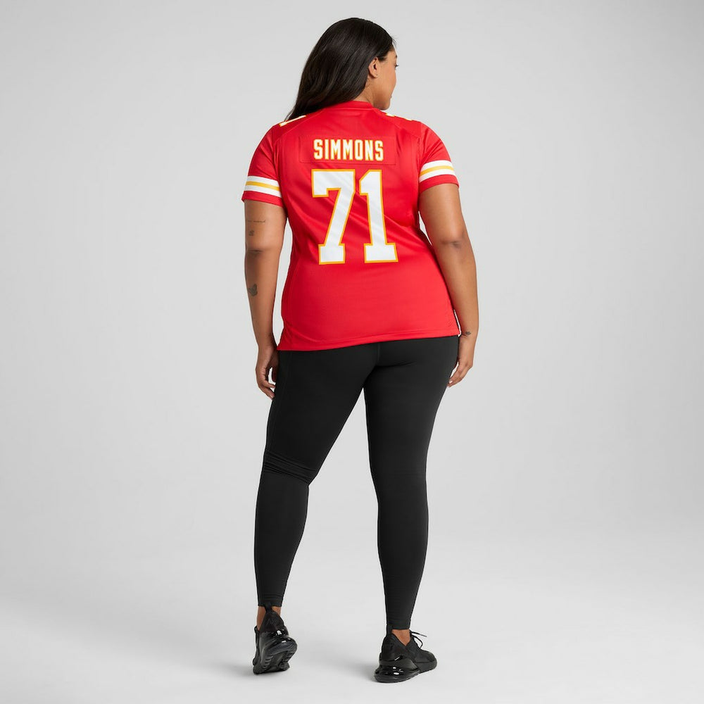 Josh Simmons Kansas City Chiefs Women's Team Game Jersey Red | Nike for Sale