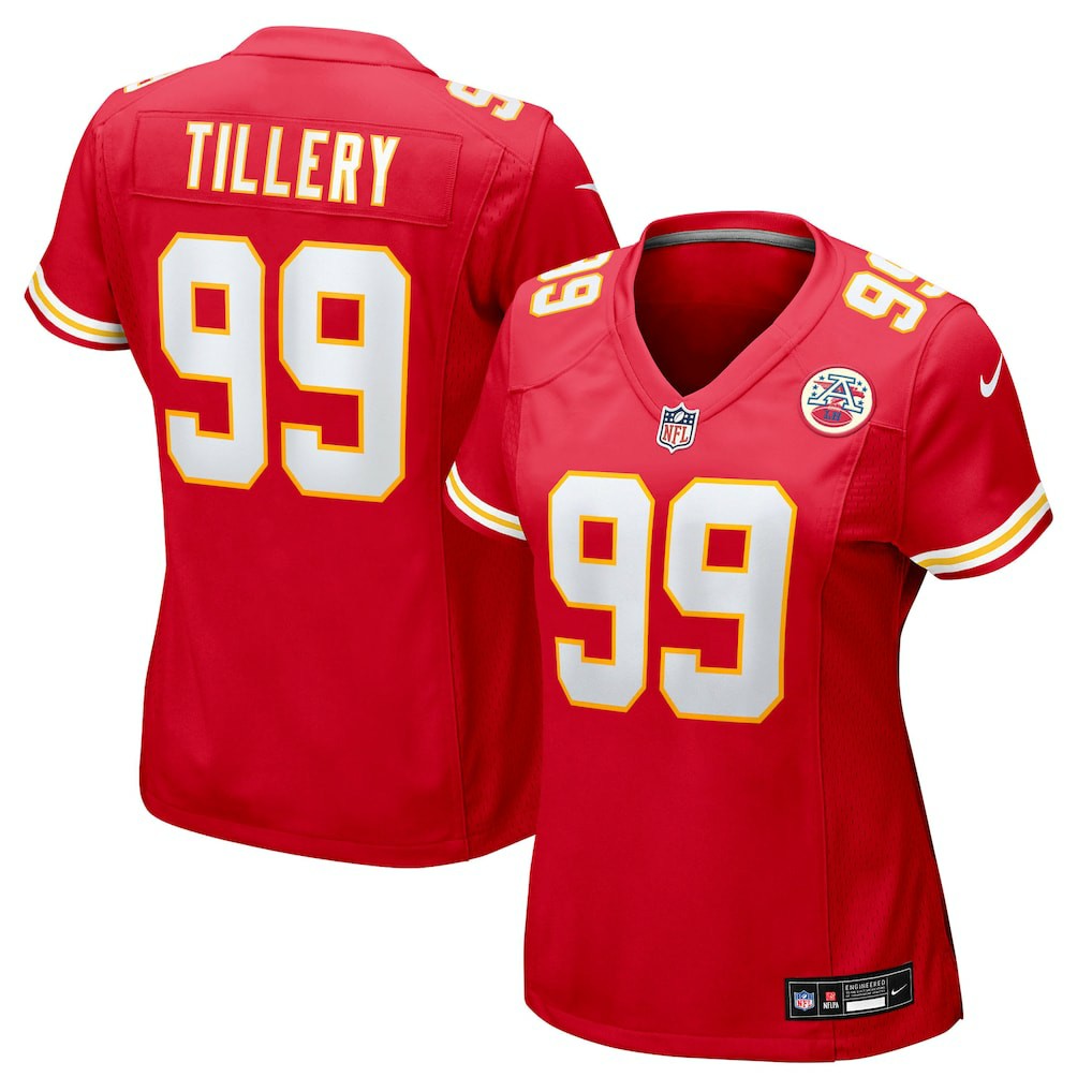 Jerry Tillery Kansas City Chiefs Women's Team Game Jersey Red | Nike for Sale