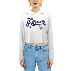 Justin Jefferson Minnesota Vikings Majestic Threads Women's Glitter Wordmark Hoodie White | NFL