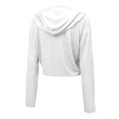 Maxx Crosby Las Vegas Raiders Majestic Threads Women's Glitter Wordmark Hoodie White | NFL
