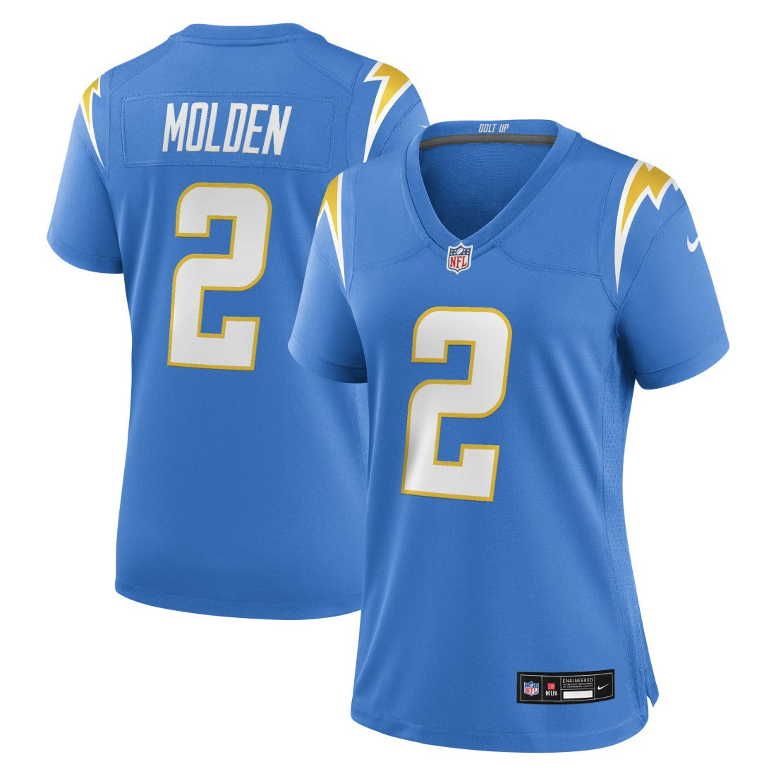 Elijah Molden Los Angeles Chargers Women's Team Game Jersey Powder Blue | Nike for Sale