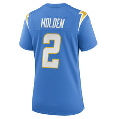 Elijah Molden Los Angeles Chargers Women's Team Game Jersey Powder Blue | Nike for Sale