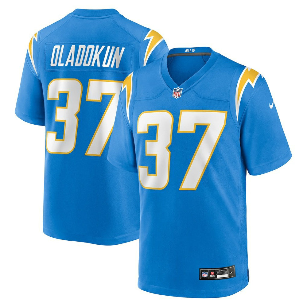 Jordan Oladokun Los Angeles Chargers Team Game Jersey Powder Blue | Nike for Sale