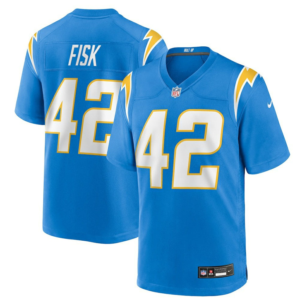 Tucker Fisk Los Angeles Chargers Team Game Jersey Powder Blue | Nike for Sale