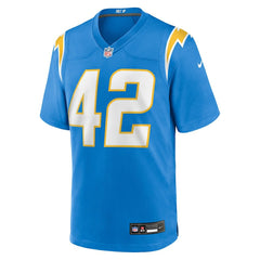 Tucker Fisk Los Angeles Chargers Team Game Jersey Powder Blue | Nike for Sale
