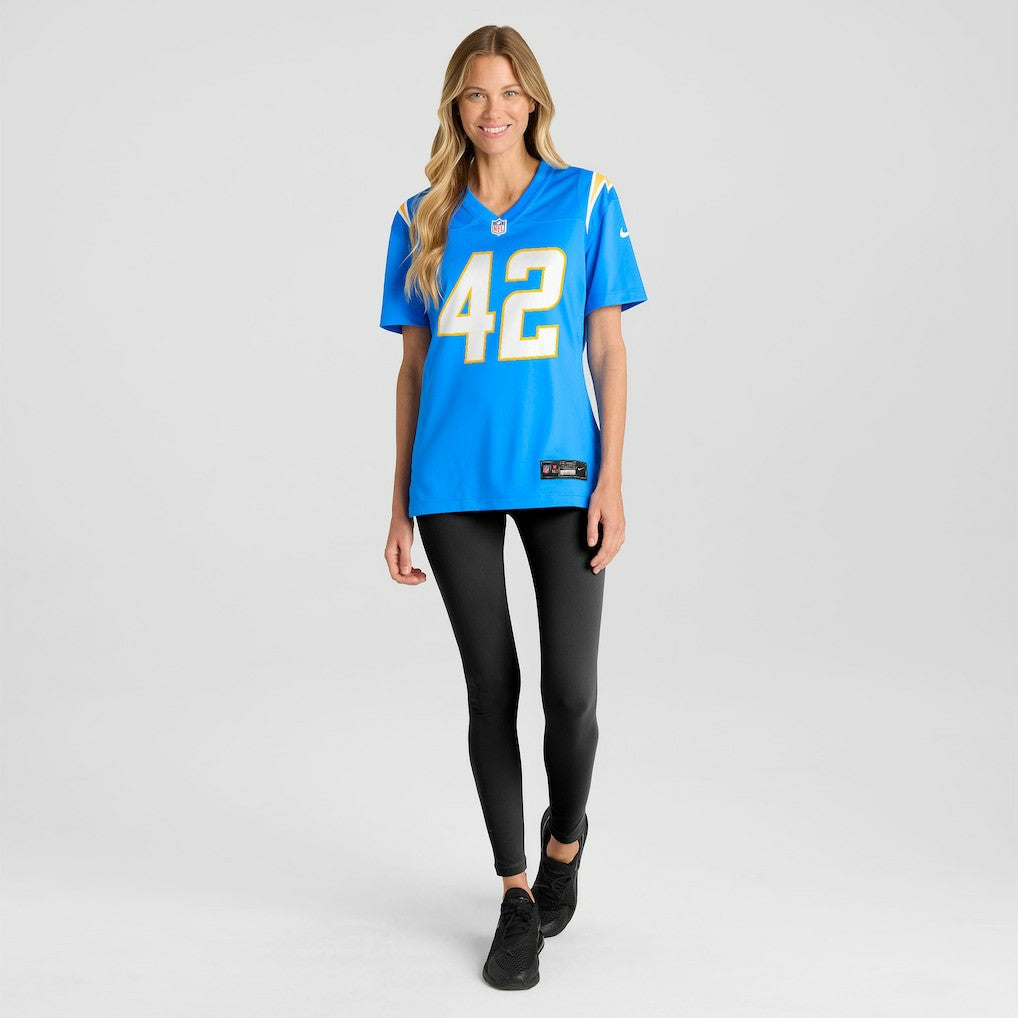 Tucker Fisk Los Angeles Chargers Women's Team Game Jersey Powder Blue | Nike for Sale
