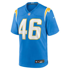 Nikko Reed Los Angeles Chargers Team Game Jersey Powder Blue | Nike for Sale