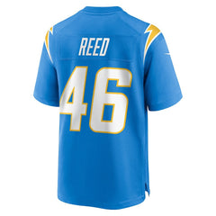 Nikko Reed Los Angeles Chargers Team Game Jersey Powder Blue | Nike for Sale