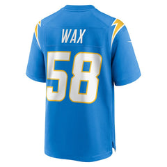 Marlowe Wax Los Angeles Chargers Team Game Jersey Powder Blue | Nike for Sale