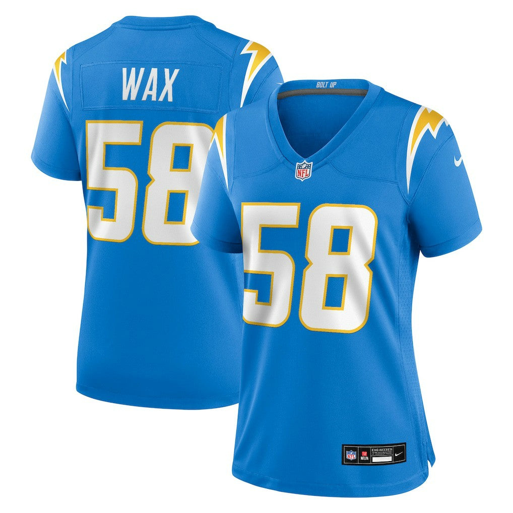 Marlowe Wax Los Angeles Chargers Women's Team Game Jersey Powder Blue | Nike for Sale