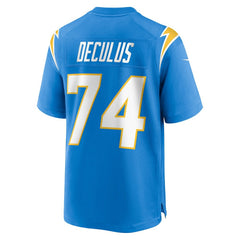 Austin Deculus Los Angeles Chargers Team Game Jersey Powder Blue | Nike for Sale