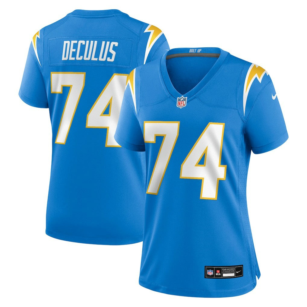 Austin Deculus Los Angeles Chargers Women's Team Game Jersey Powder Blue | Nike for Sale