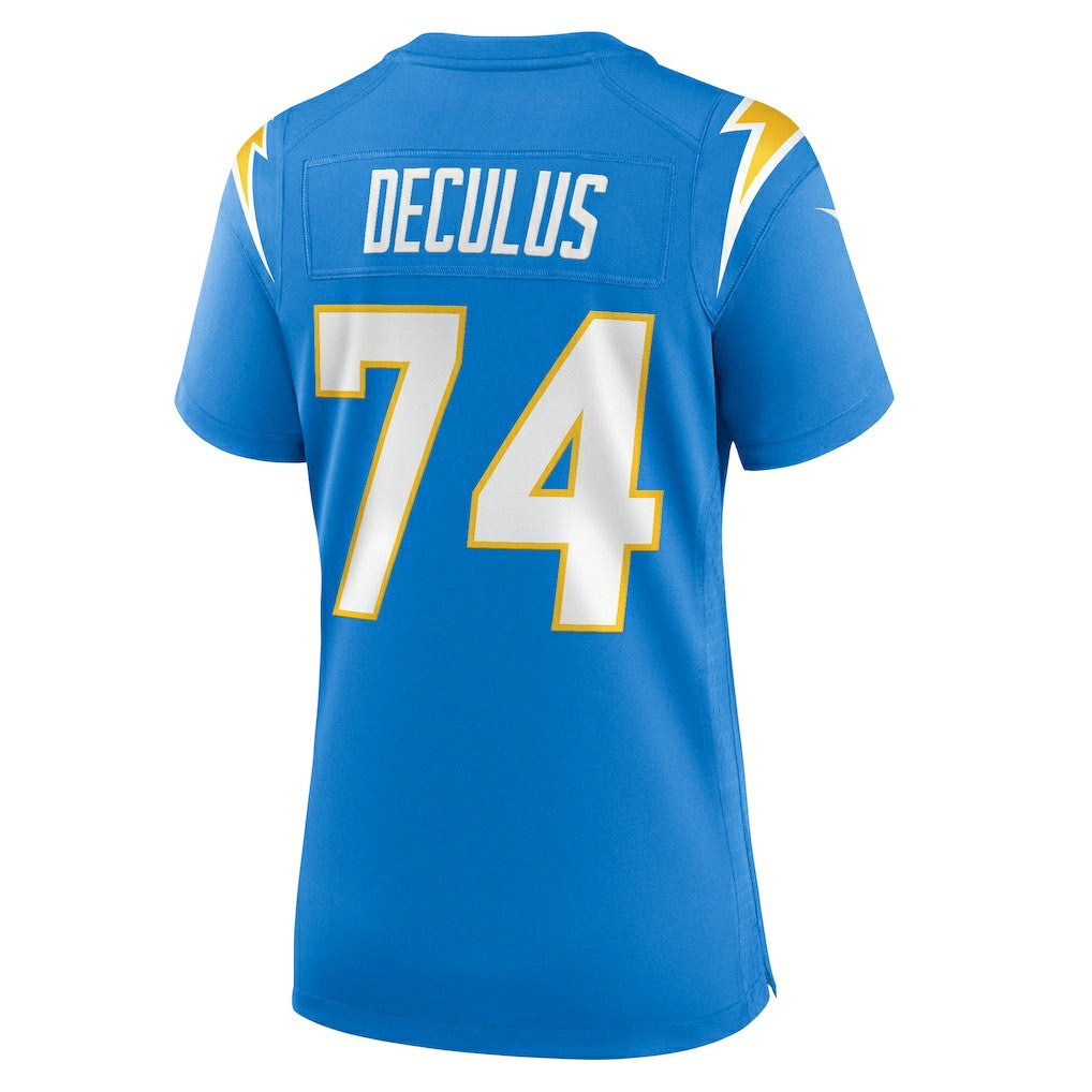 Austin Deculus Los Angeles Chargers Women's Team Game Jersey Powder Blue | Nike for Sale