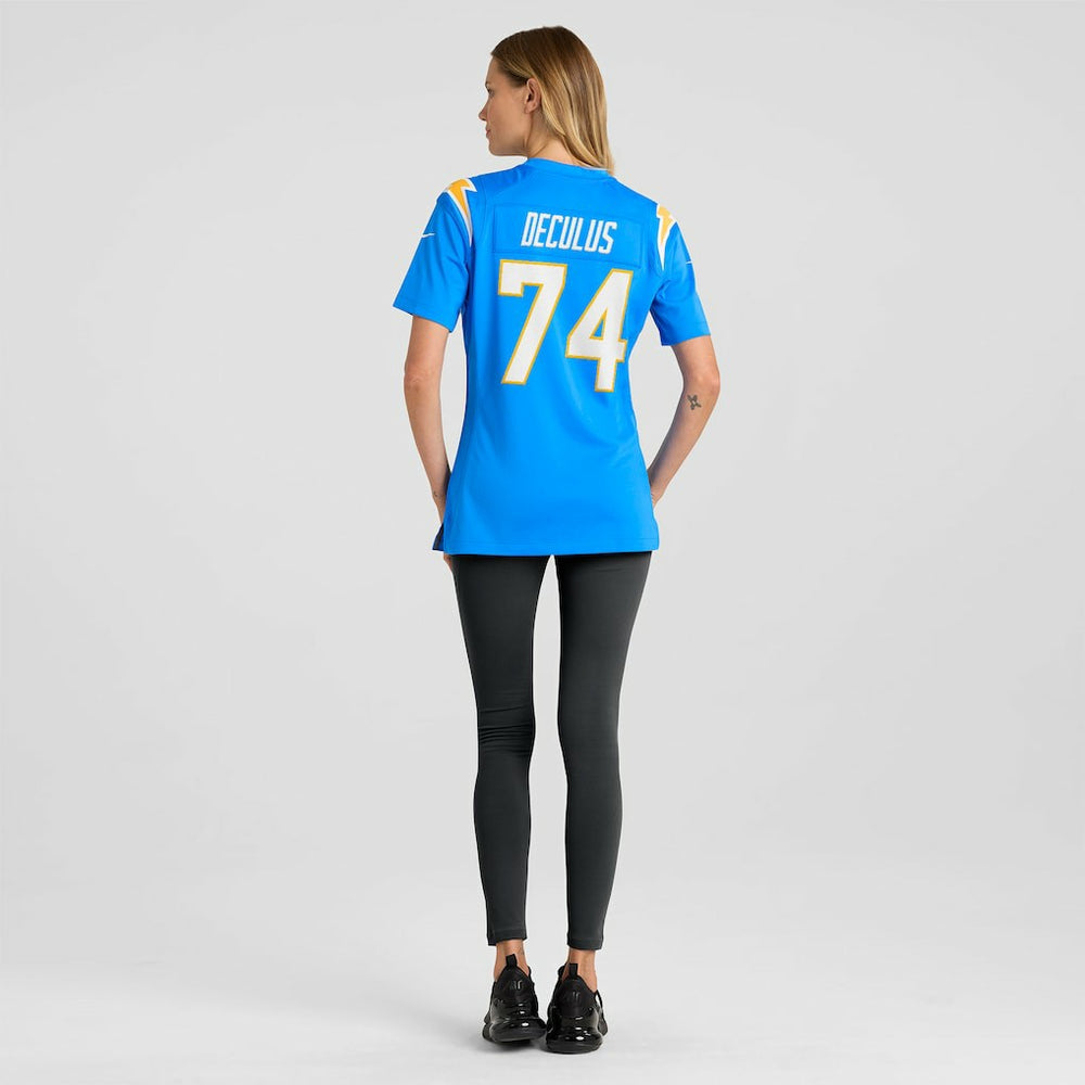 Austin Deculus Los Angeles Chargers Women's Team Game Jersey Powder Blue | Nike for Sale