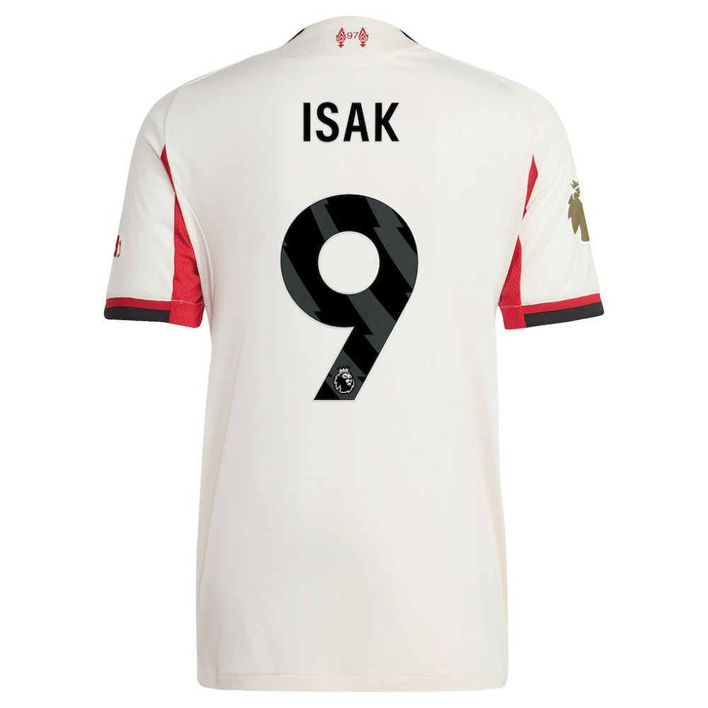 Alexander Isak Liverpool 2025/26 Away Player Jersey White | Adidas Sale