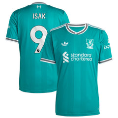 Alexander Isak Liverpool 2025/26 Third Replica Player Jersey Green | Adidas cheap