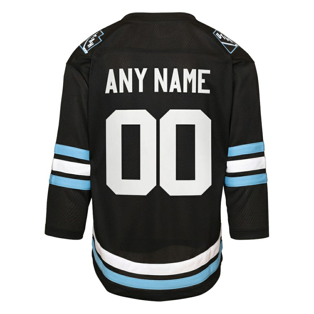 Utah Mammoth Youth Home Replica Custom Jersey - Black - NHL