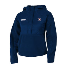 Houston Astros Columbia Women's Cloud Point Hooded Fleece Half-Snap Pullover Jacket - MLB