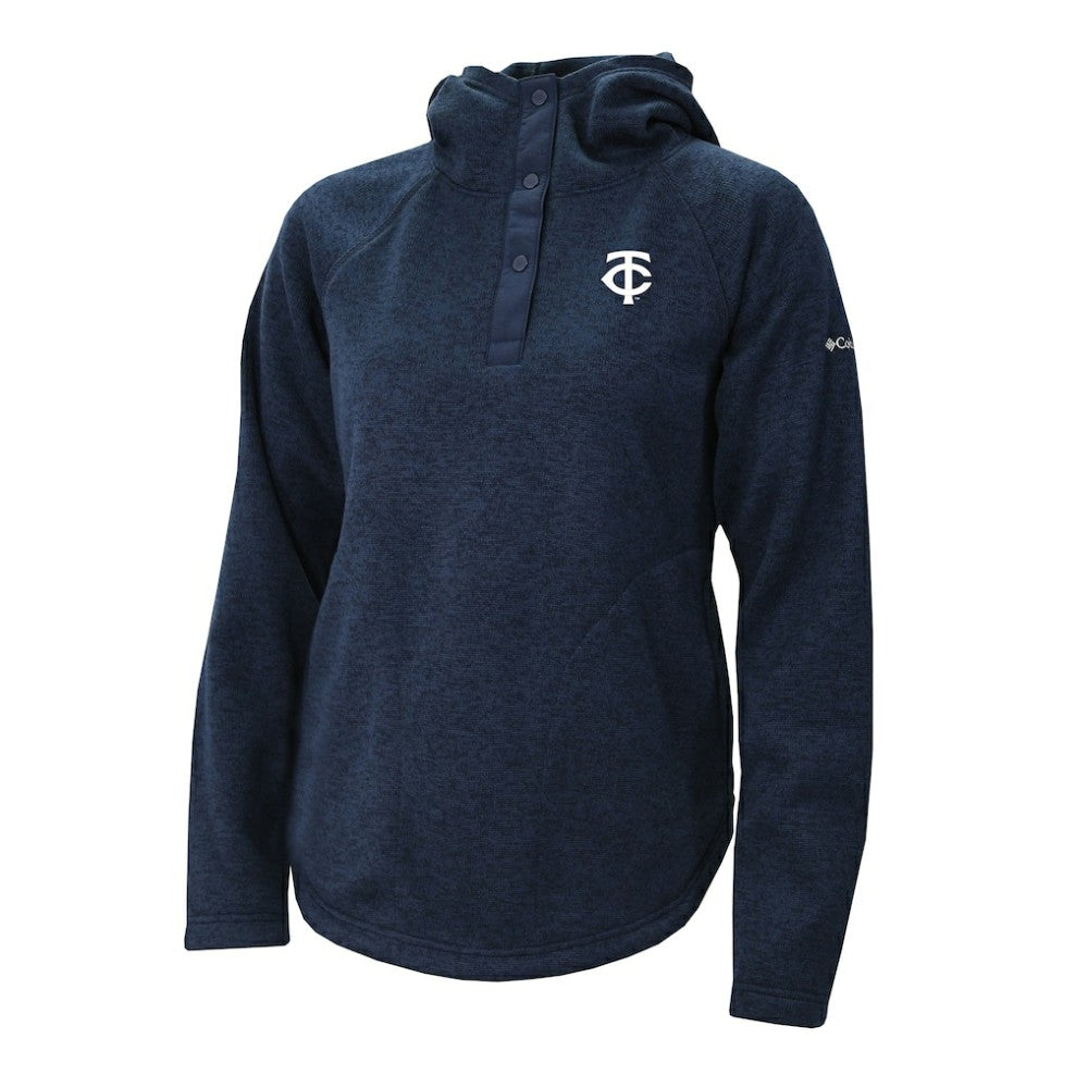 Minnesota Twins Columbia Women's Half-Snap Pullover Hoodie - MLB