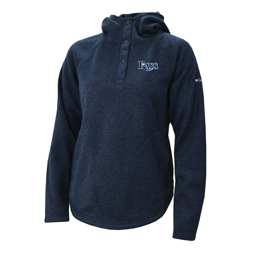 Tampa Bay Rays Columbia Women's Half-Snap Pullover Hoodie - MLB