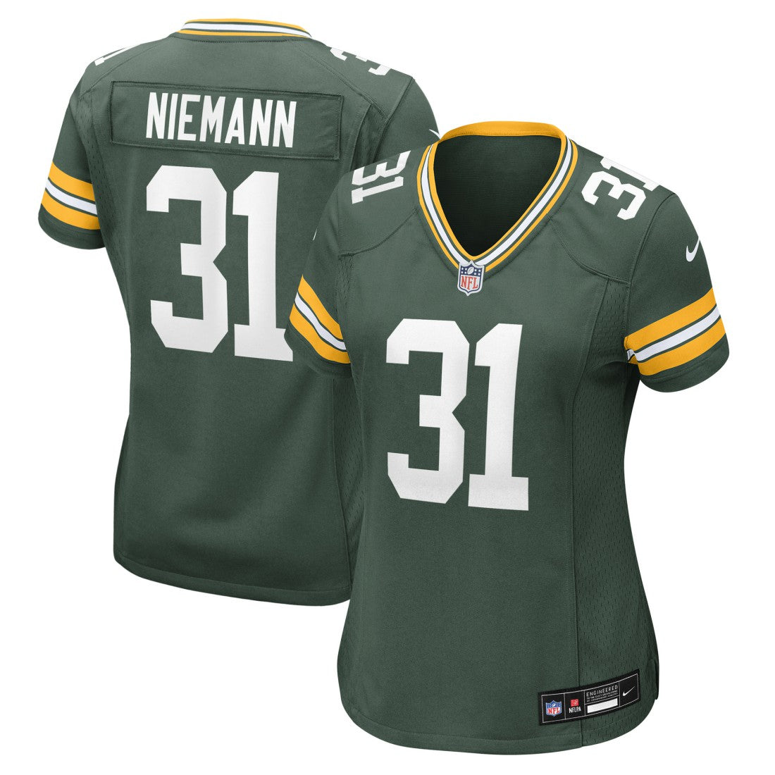 Nick Niemann Green Bay Packers Women's Team Game Jersey Green | Nike for Sale