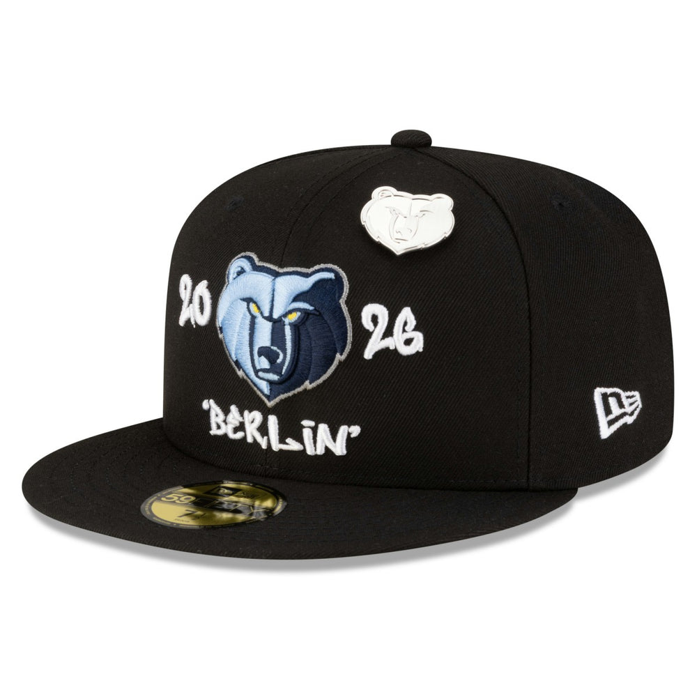 Memphis Grizzlies 2026 NBA Global Games Berlin 59FIFTY Fitted Hat Black - NBA