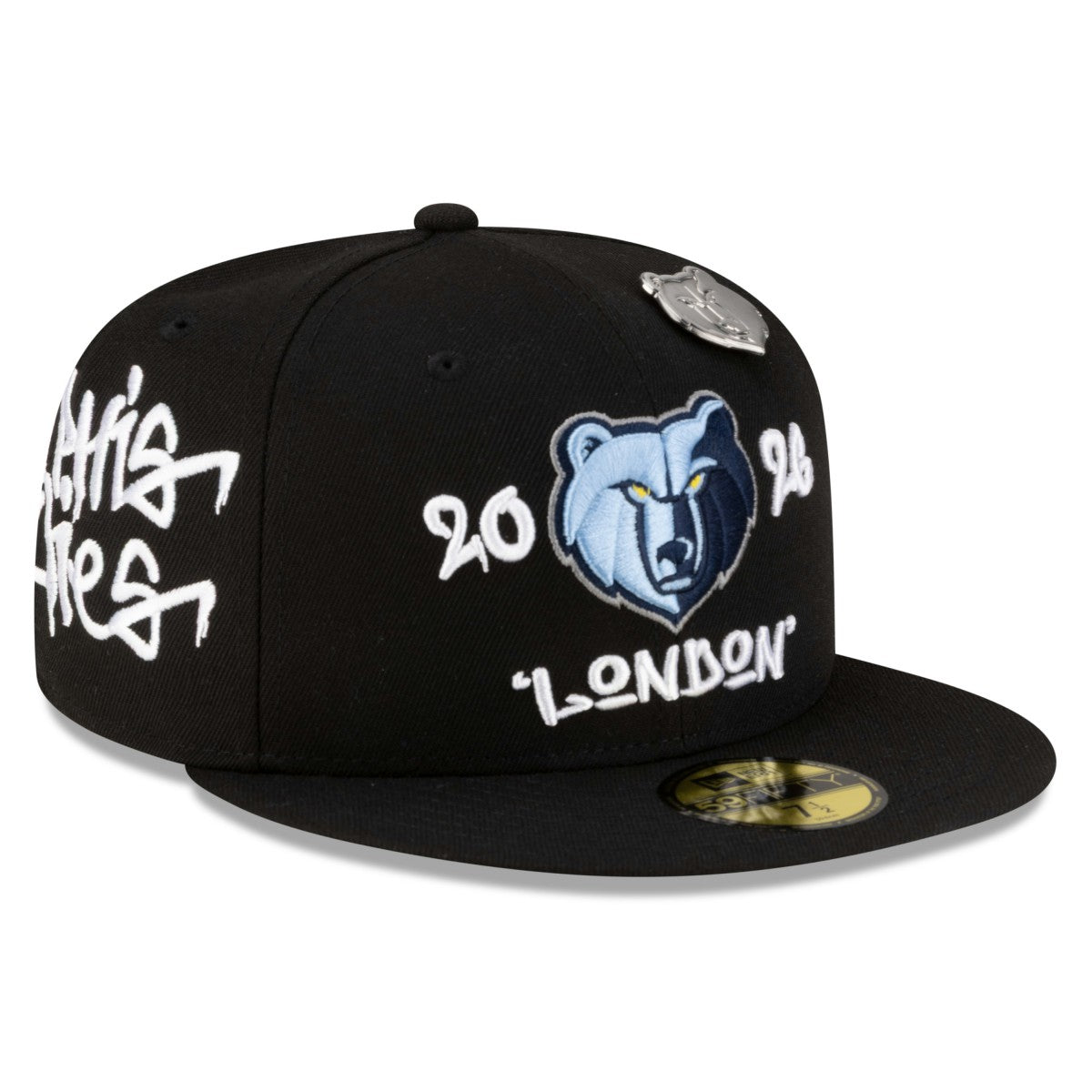 Memphis Grizzlies 2026 NBA Global Games London 59FIFTY Fitted Hat Black - NBA