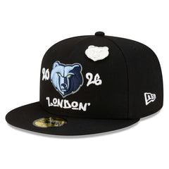 Memphis Grizzlies 2026 NBA Global Games London 59FIFTY Fitted Hat Black - NBA