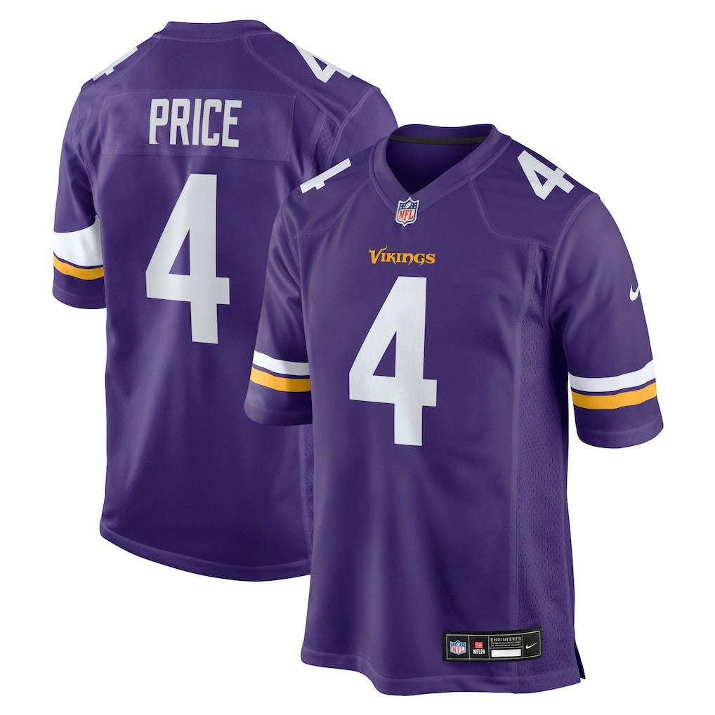 Myles Price Minnesota Vikings Team Game Jersey Purple | Nike for Sale