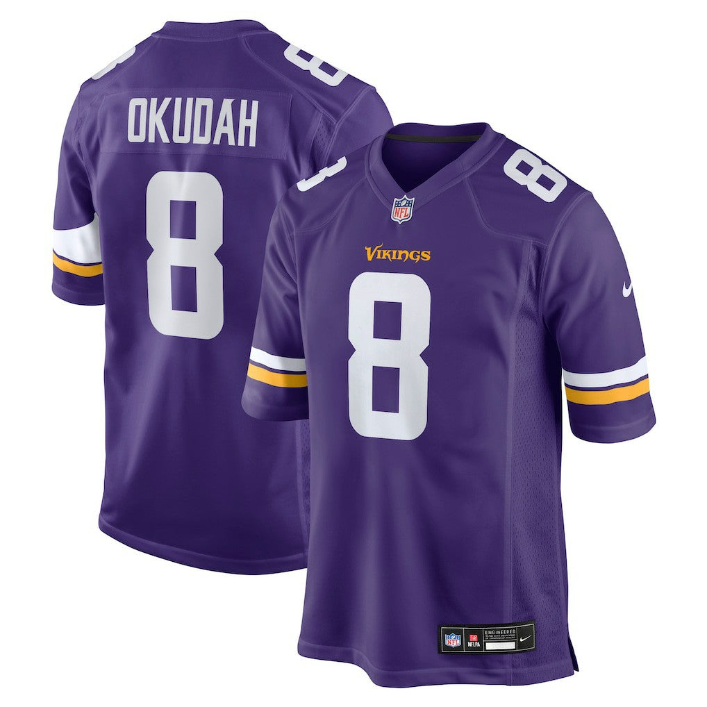 Jeff Okudah Minnesota Vikings Team Game Jersey Purple | Nike for Sale