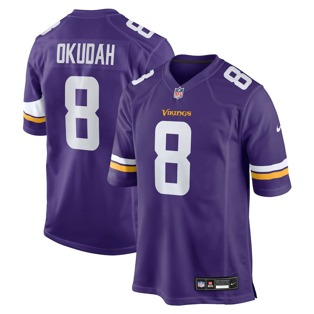 Jeff Okudah Minnesota Vikings Team Game Jersey Purple | Nike for Sale