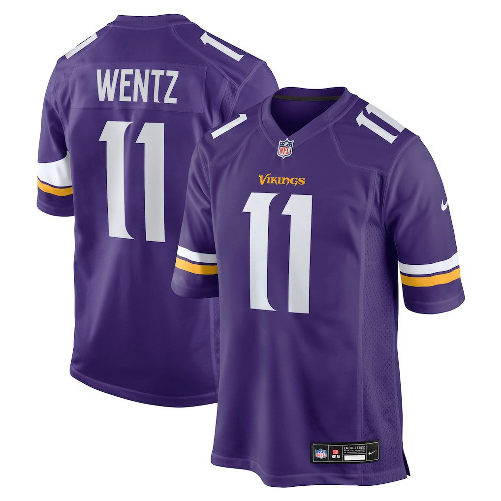Carson Wentz Minnesota Vikings Team Game Jersey Purple | Nike for Sale