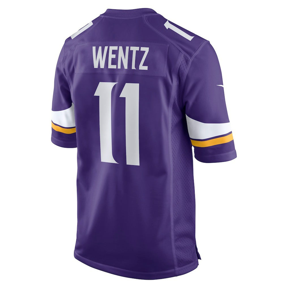 Carson Wentz Minnesota Vikings Team Game Jersey Purple | Nike for Sale