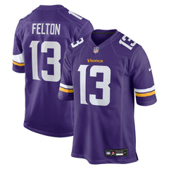 Tai Felton Minnesota Vikings Team Game Jersey Purple | Nike for Sale
