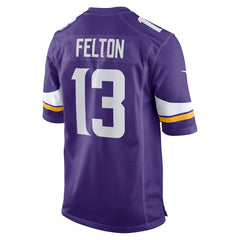 Tai Felton Minnesota Vikings Team Game Jersey Purple | Nike for Sale