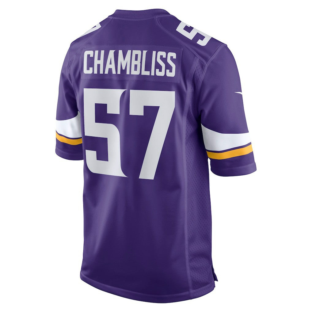 Chaz Chambliss Minnesota Vikings Team Game Jersey Purple | Nike for Sale