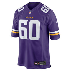 Joe Huber Minnesota Vikings Team Game Jersey Purple | Nike for Sale