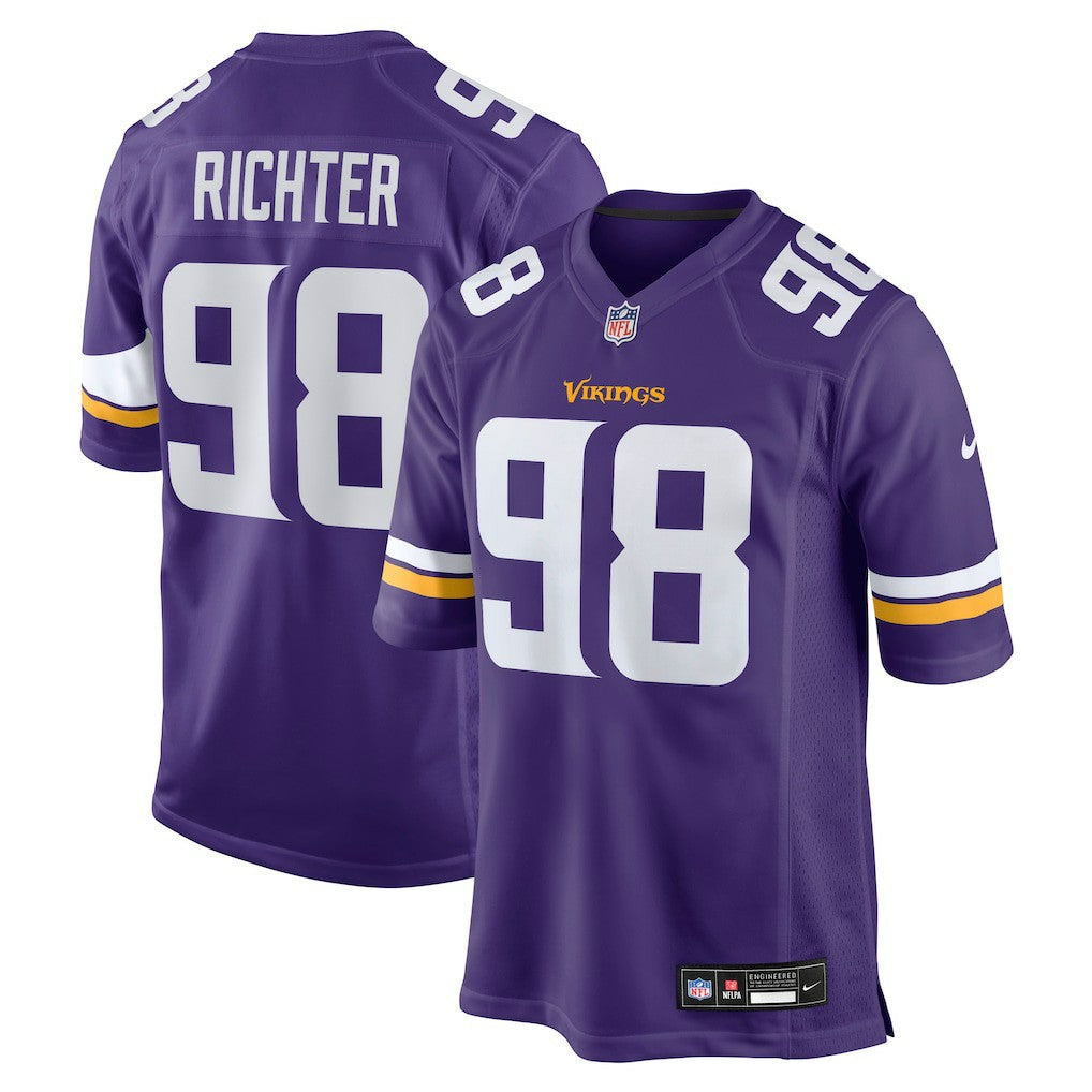 Bo Richter Minnesota Vikings Team Game Jersey Purple | Nike for Sale