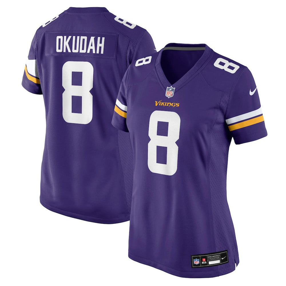 Jeff Okudah Minnesota Vikings Women's Team Game Jersey Purple | Nike for Sale