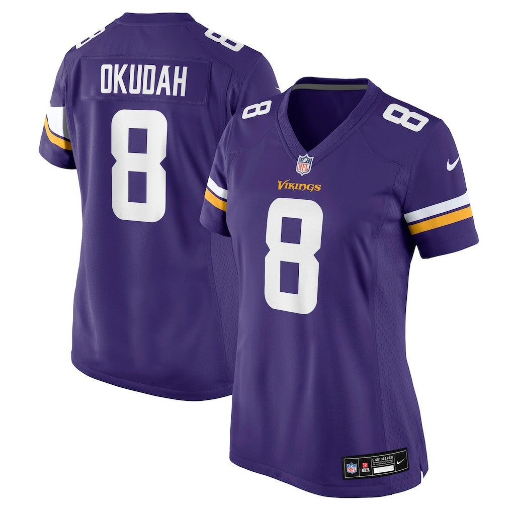 Jeff Okudah Minnesota Vikings Women's Team Game Jersey Purple | Nike for Sale