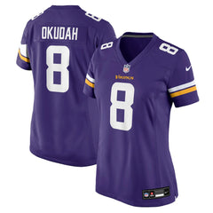 Jeff Okudah Minnesota Vikings Women's Team Game Jersey Purple | Nike for Sale