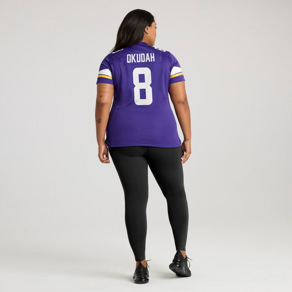 Jeff Okudah Minnesota Vikings Women's Team Game Jersey Purple | Nike for Sale